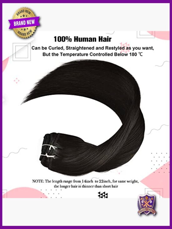 Clip In Human Hair Extensions 22 Inch 120g 7Pcs Real Remy Hair Straight main image 5